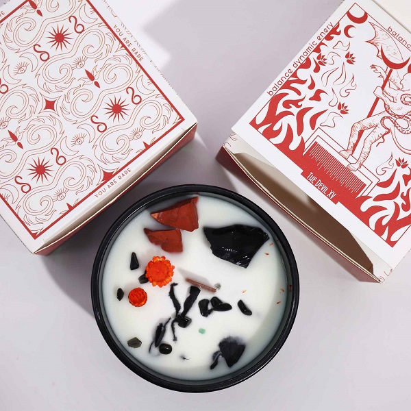 HHC-04 Hop Hare Crystal Magic Flower Candle The Devil