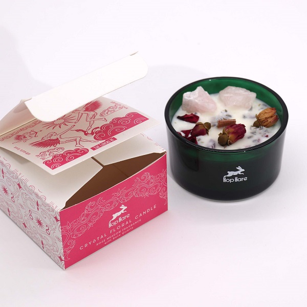 HHC-01 Hop Hare Crystal Magic Flower Candle - The Lovers