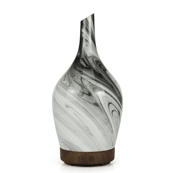 AATOM-09a Aroma Atomiser - Glass Abstract Grey USB