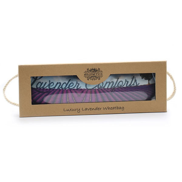AWHBL-01 Luxury Lavender Wheat Bag in Gift Box - Lavender Comforts