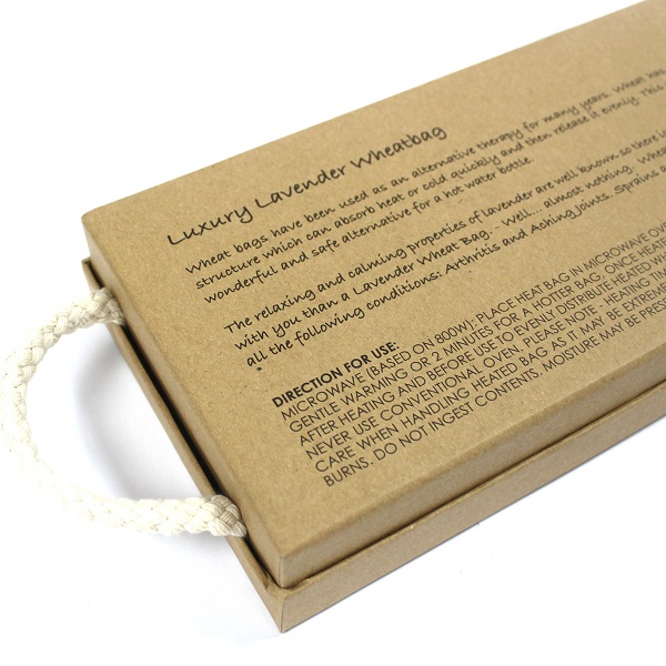 AWHBL-01 Luxury Lavender Wheat Bag in Gift Box - Lavender Comforts
