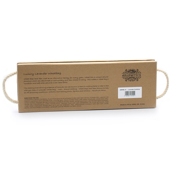 AWHBL-01 Luxury Lavender Wheat Bag in Gift Box - Lavender Comforts