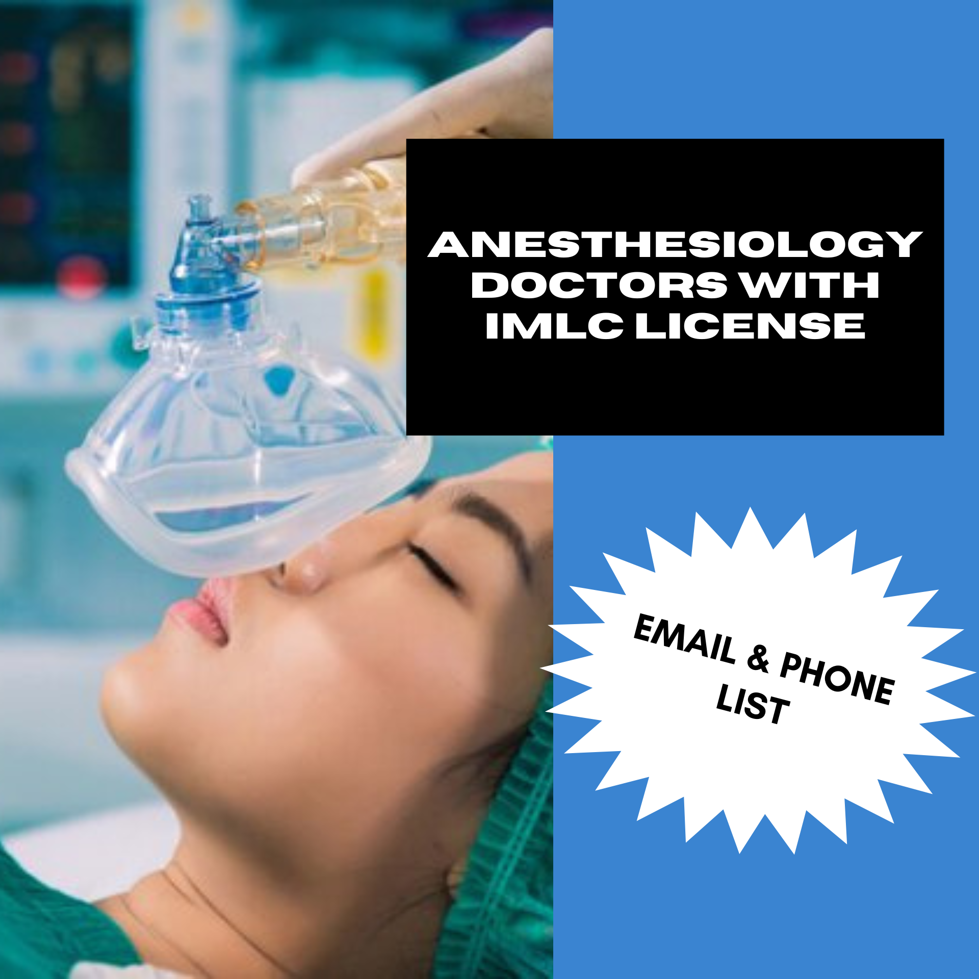 Email and Phone List of Anesthesiology Doctors with IMLC License and LOQ – 880 Verified Contacts