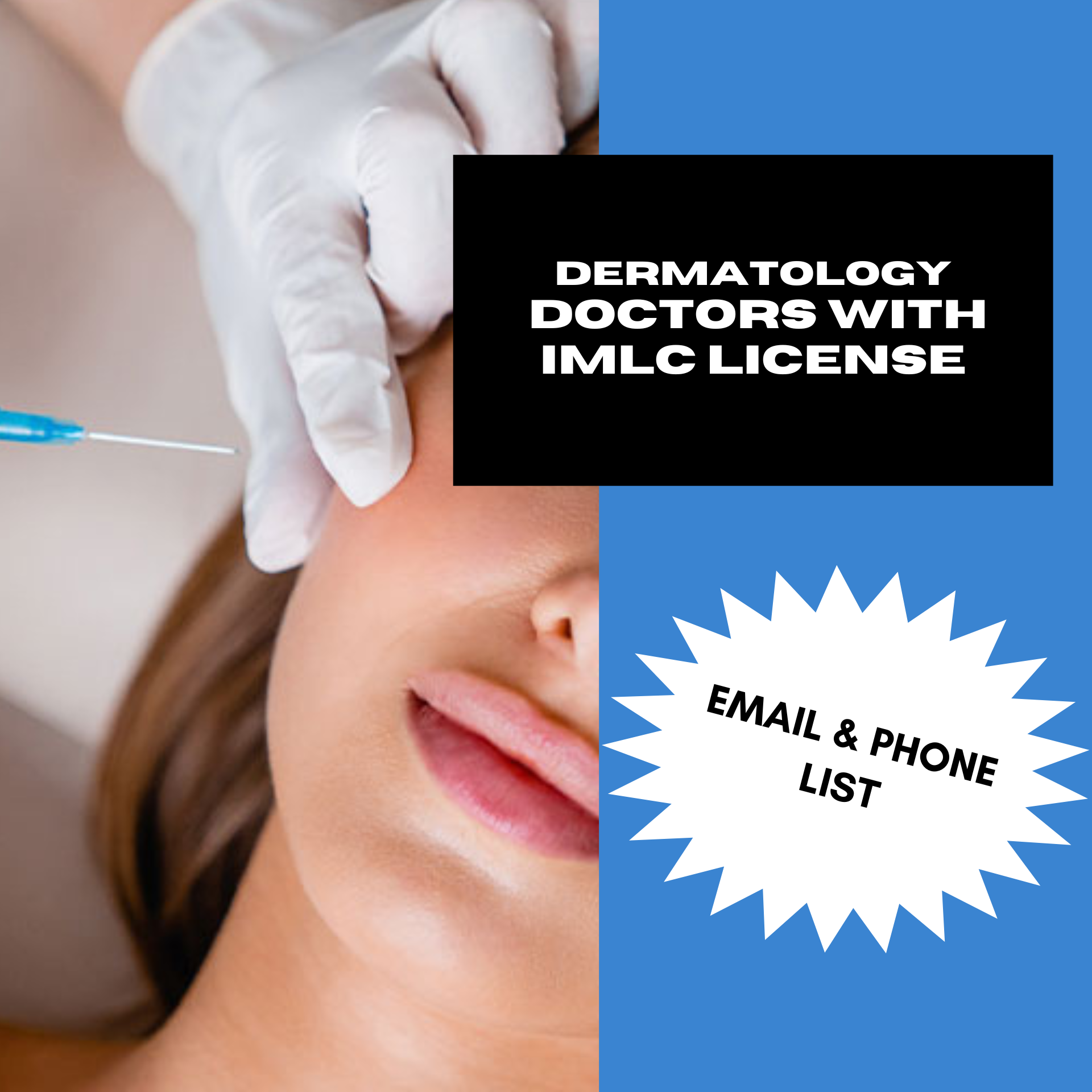 Email and Phone List of Dermatology Doctors with IMLC License and LOQ – 415 Verified Contacts