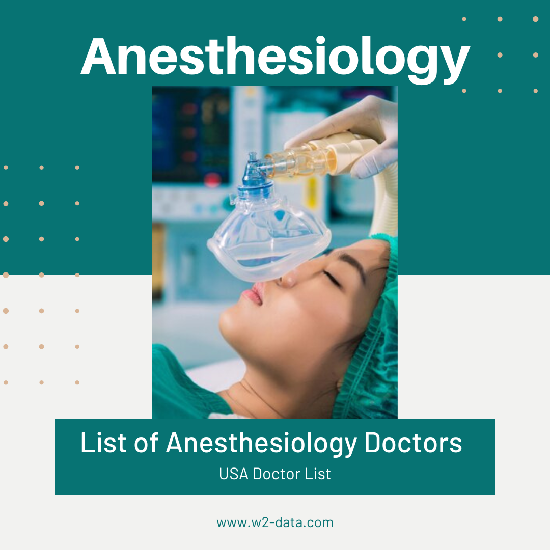 Email and Phone List of Anesthesiology Doctors