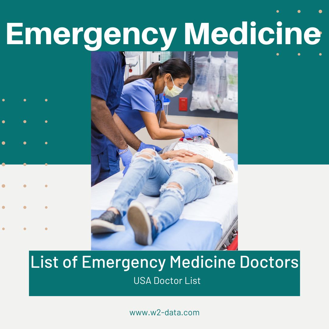 Email and Phone List of Emergency Medicine Doctors
