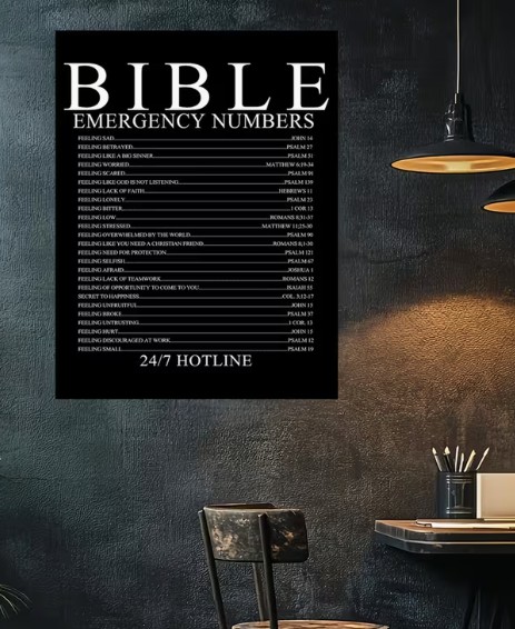 Bible Emergency Numbers Poster