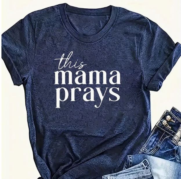 This Mama Prays (Sea Blue)