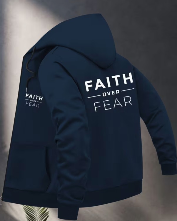 Faith Over Fear Jacket (Blue)