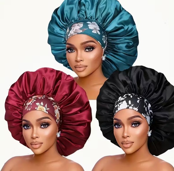 Silk Sleep Bonnet (3pc)