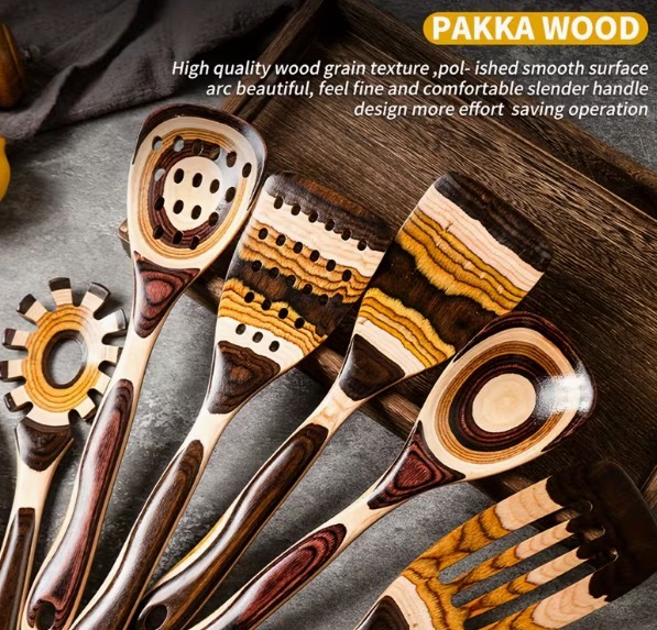 Pakka Wood Kitchen Utensil Set