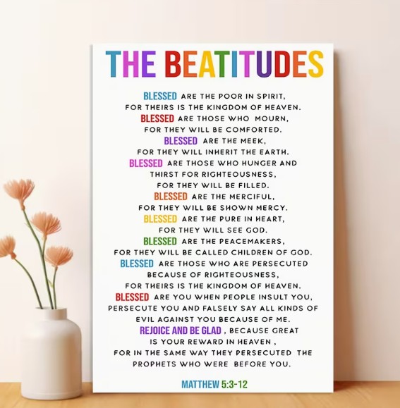 The Beatitudes Decorative Canvas