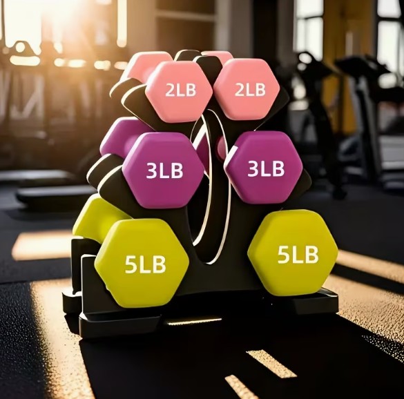 Hexagonal Dumbbell Set