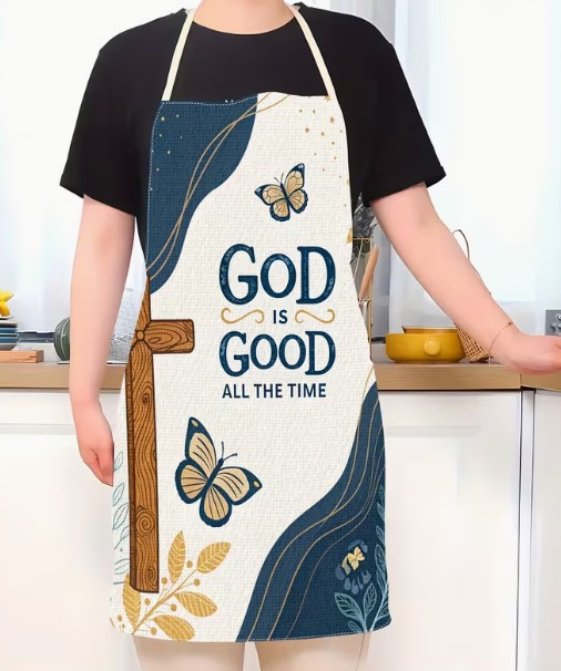 God Is Good Kitchen Apron
