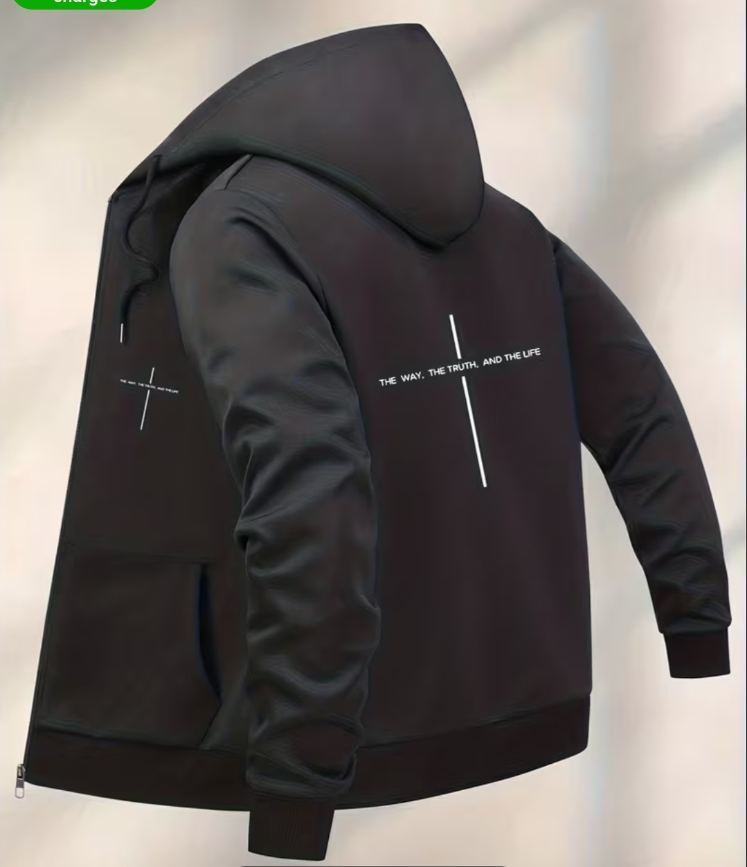 Black Christian Cross Jacket