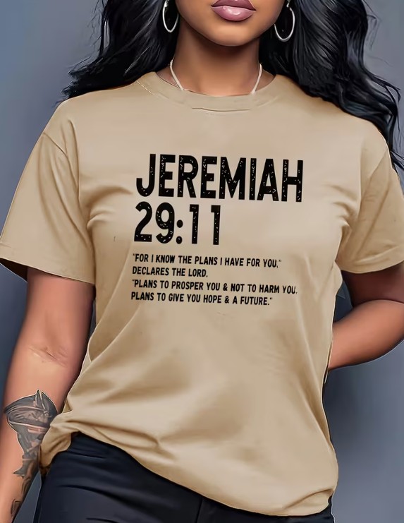 Jeremiah 29:11 Scripture T-Shirt