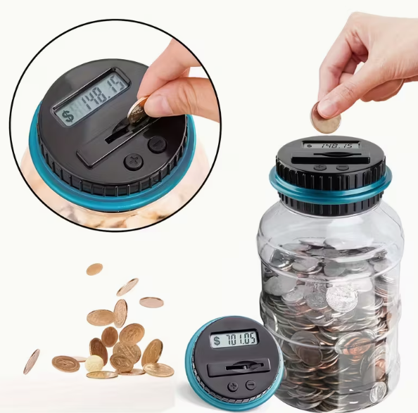 Digital Coin Counting Jar