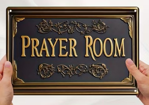 Prayer Room Sign