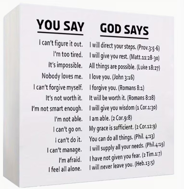 God Says Quote Box