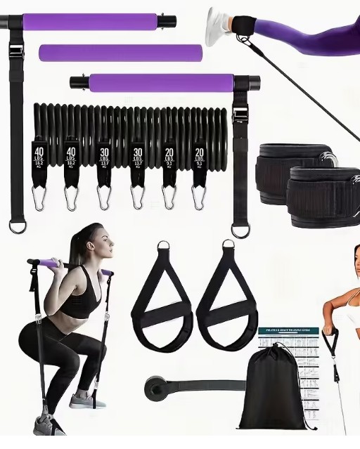 Portable Resistance Band Bar Set (14pc)