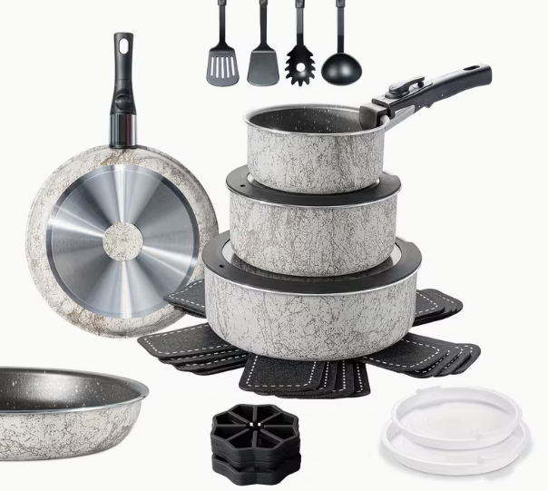 24 Pc Non-Stick Cookware Set