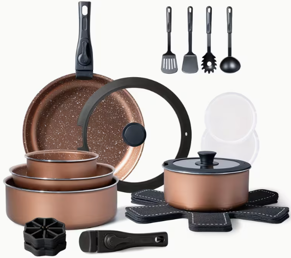 24 Pc Non-Stick Cookware Set