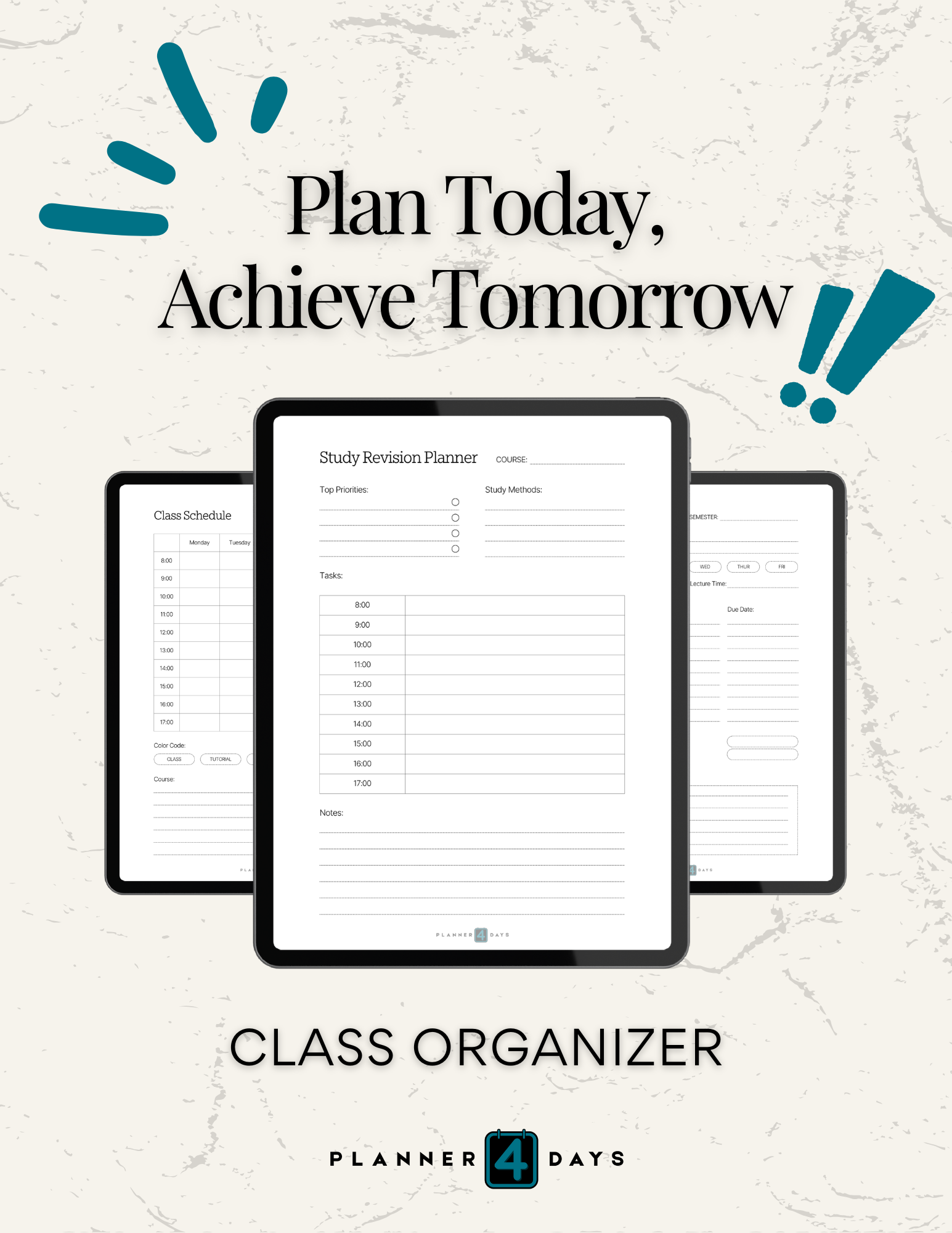 Class Organizers | 4 different files