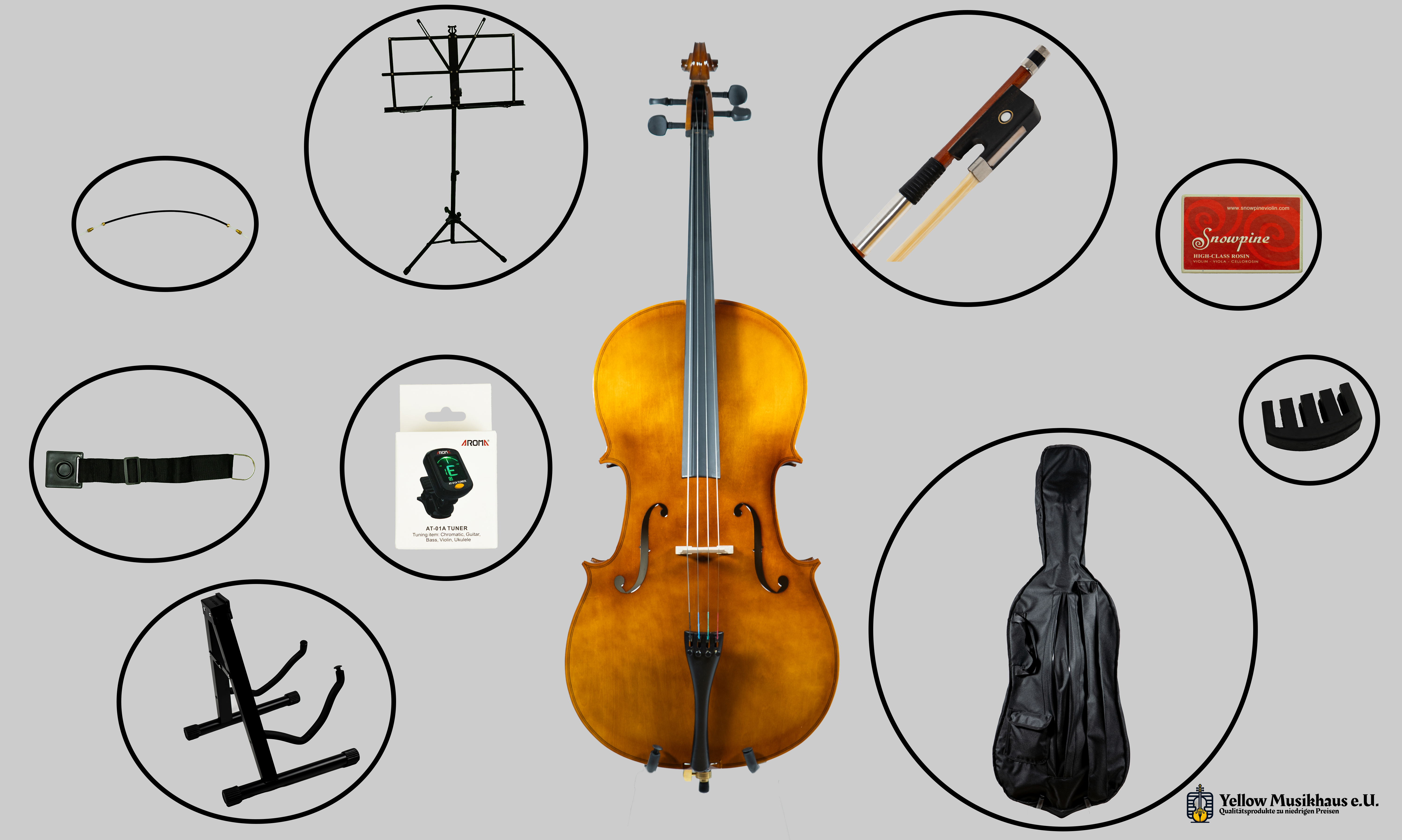 Cello Set - All inclusive mit 10 Teilen!