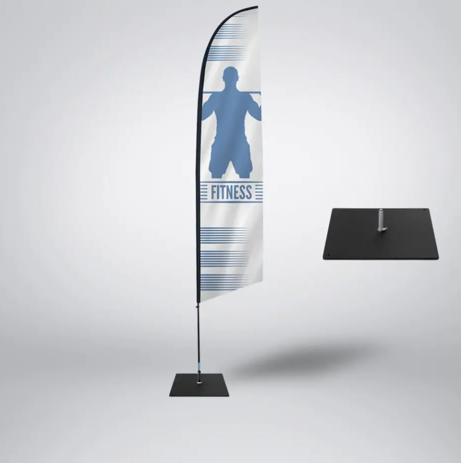 Myflag – Drapeau Publicitaire Trapèze – 3 Tailles – Recto/Verso