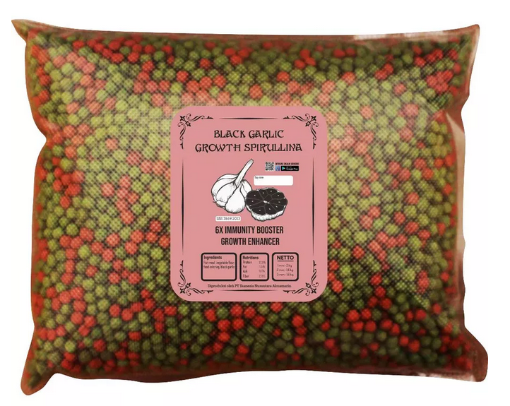 Growth Spirulina Ekstrak Bawang Hitam Untuk Daya Tahan Ikan Koi [TOPLES 1,6 & REFILL 1KG]
