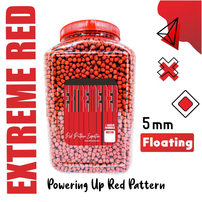Extreme Red Naikkan Warna Merah Untuk Koi dan Mas Koki [TOPLES 1,6 & REFILL 1KG]