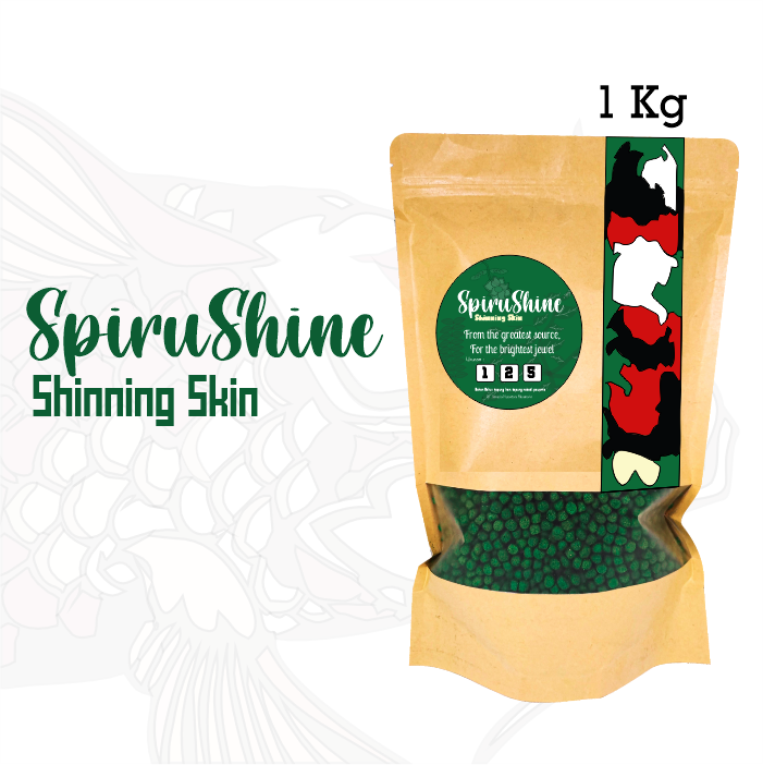 Pakan Ikan Spirushine Sisik Ikan Mengkilap 1 kg