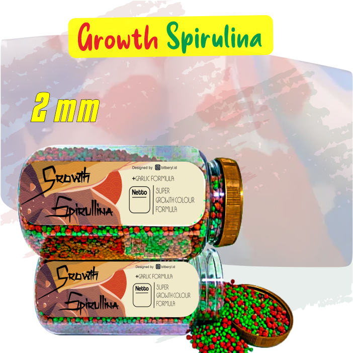 Growth Spirulina Ekstrak Bawang Putih Naikkan Imunitas Ikan Koi [TOPLES BIG SIZE] 350