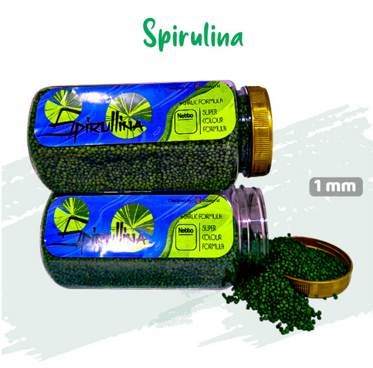Pakan Ikan Koi SPIRULINA [TOPLES BIG SIZE 350 gr] Ekstrak BAWANG PUTIH IKANESIA