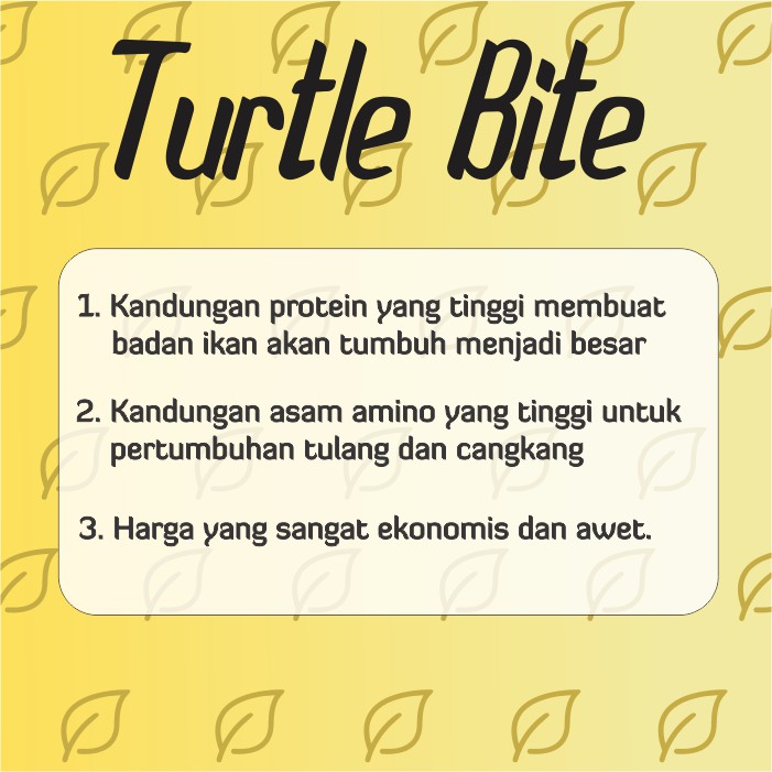 Pakan Kura-kura Turtle Bite Maggot BSF 150 gr Kura Ambon Kura Brazil AST IKANESIA