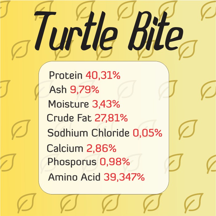 Pakan Kura-kura Turtle Bite Maggot BSF 150 gr Kura Ambon Kura Brazil AST IKANESIA