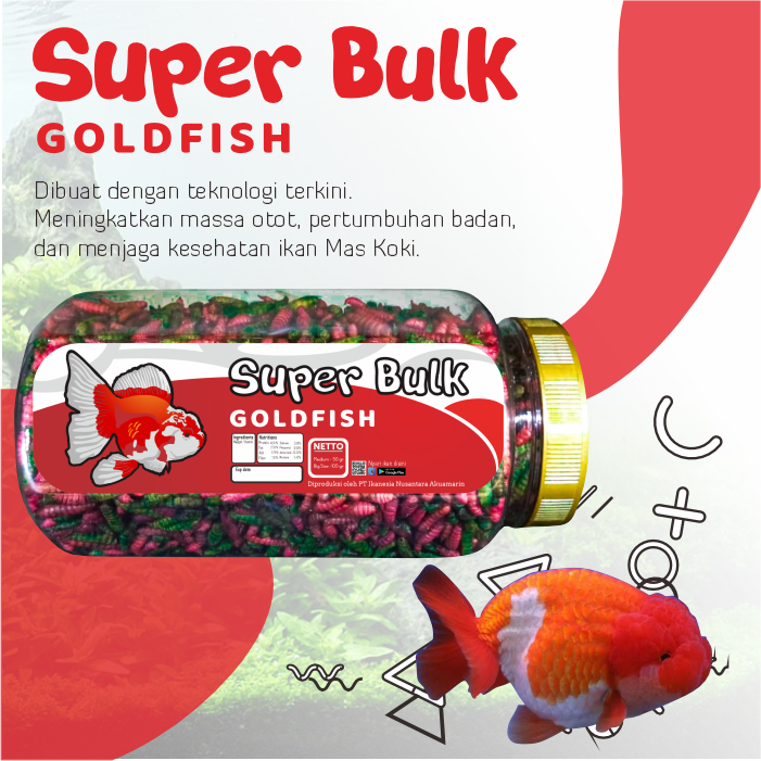 Super Bulk Maggot Warna-Warni Untuk Ikan Mas Koki
