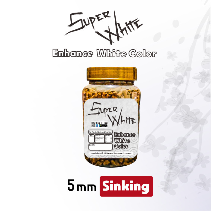 Super White Naikkan Warna Putih Ikan Koi, Mas Koki, Channa - Ikanesia