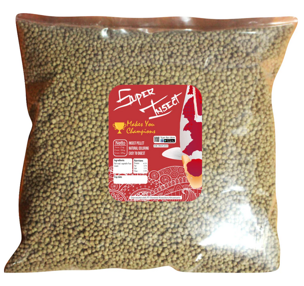 Super Insect Premium Pakan Pelet [TOPLES 1,6 & REFILL 1KG] Makanan Koi Kontes