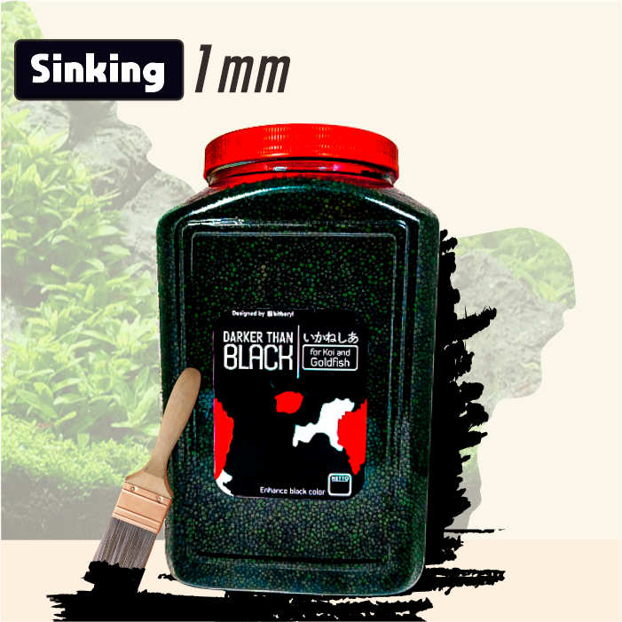 Darker Than Black Naikan Hitam Pakan Pelet Makanan Ikan Mas Koki Koi 2,4 Kg [TOPLES 1,6 & REFILL 1KG]