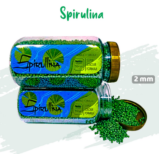 Pakan Ikan Koi SPIRULINA [TOPLES BIG SIZE 350 gr] Ekstrak BAWANG PUTIH IKANESIA