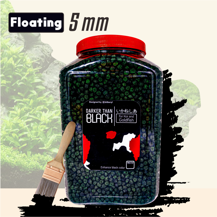 Darker Than Black Naikan Hitam Pakan Pelet Makanan Ikan Mas Koki Koi 2,4 Kg [TOPLES 1,6 & REFILL 1KG]