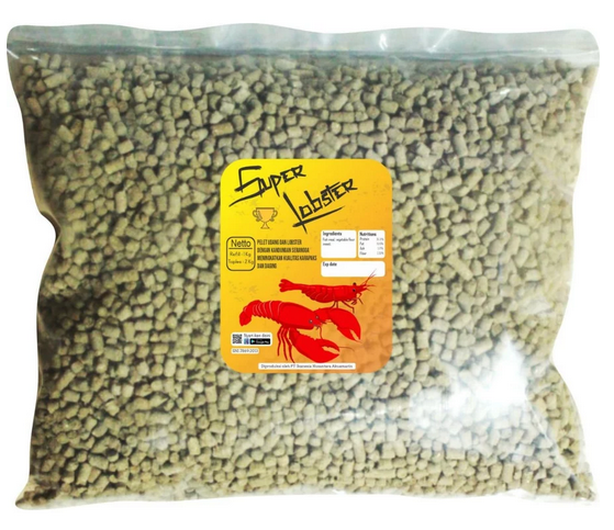 Super Lobster Premium Pakan Lobster dan Udang Tenggelam Cepat Molting [TOPLES 1,6 & REFILL 1KG]