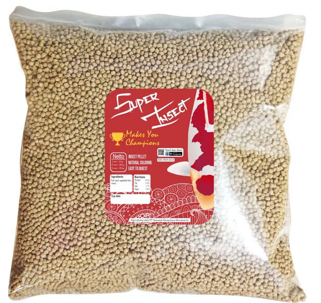 Super Insect Premium Pakan Pelet [TOPLES 1,6 & REFILL 1KG] Makanan Koi Kontes