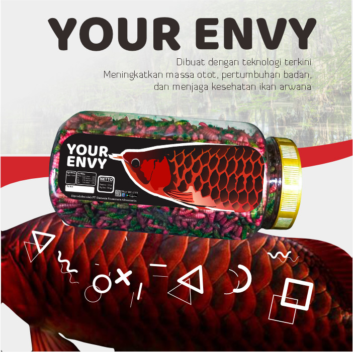 Your Envy [MAGGOT] Warna Warni Untuk Arwana - Ikanesia