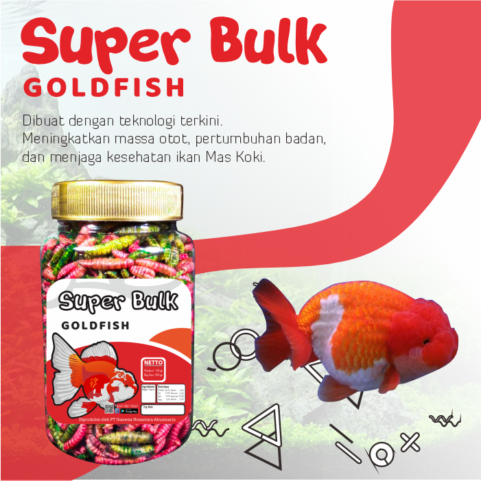 Super Bulk Maggot Warna-Warni Untuk Ikan Mas Koki