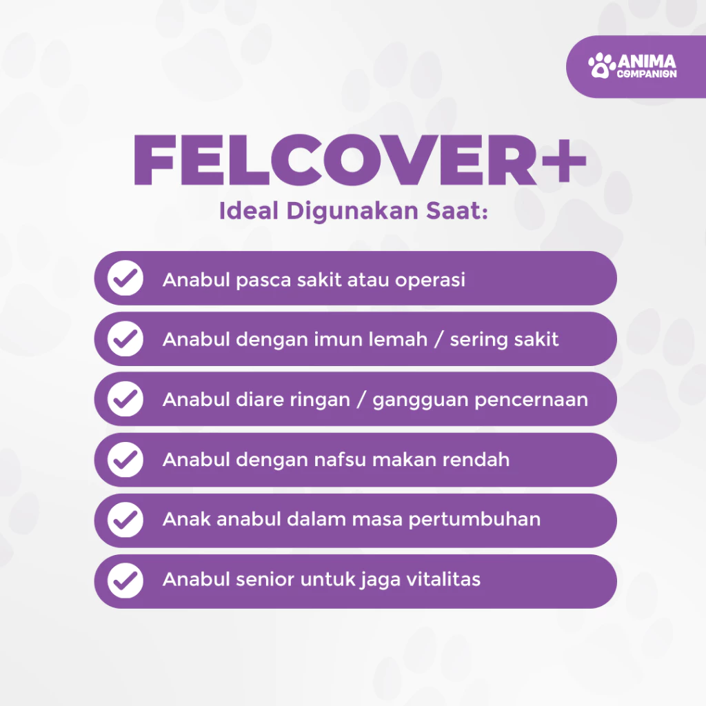 FELCOVER+ | Original Fast Recovery and Immune All in One Solution | Vitamin Kucing & Anjing