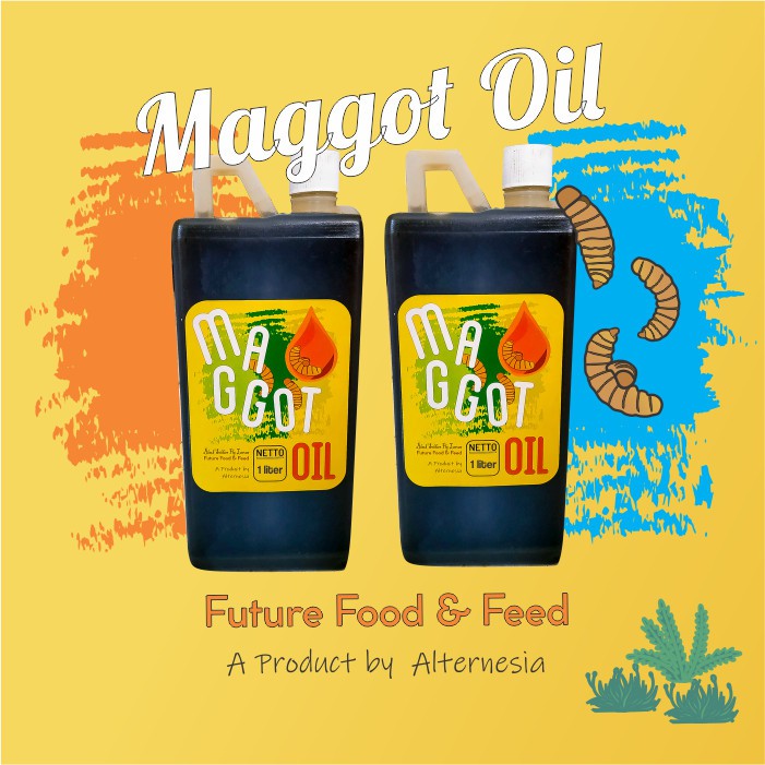 Minyak Maggot Oil Arwana, Channa, Koi, Murai, Louhan, Reptil, Ternak, Kucing, Burung