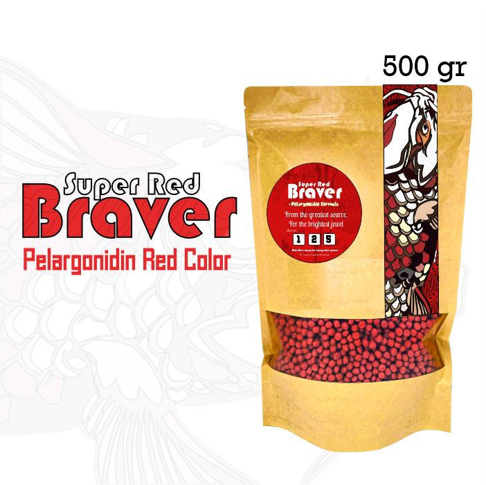 Super Red Braver 500 gr Naikkan Warna Merah - Ikanesia