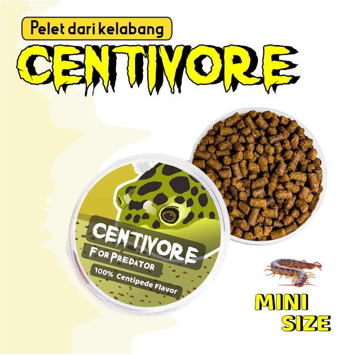 Centivore Pelet Kelabang Pewarna Alami Ikan Koi, Channa, Mas Koki